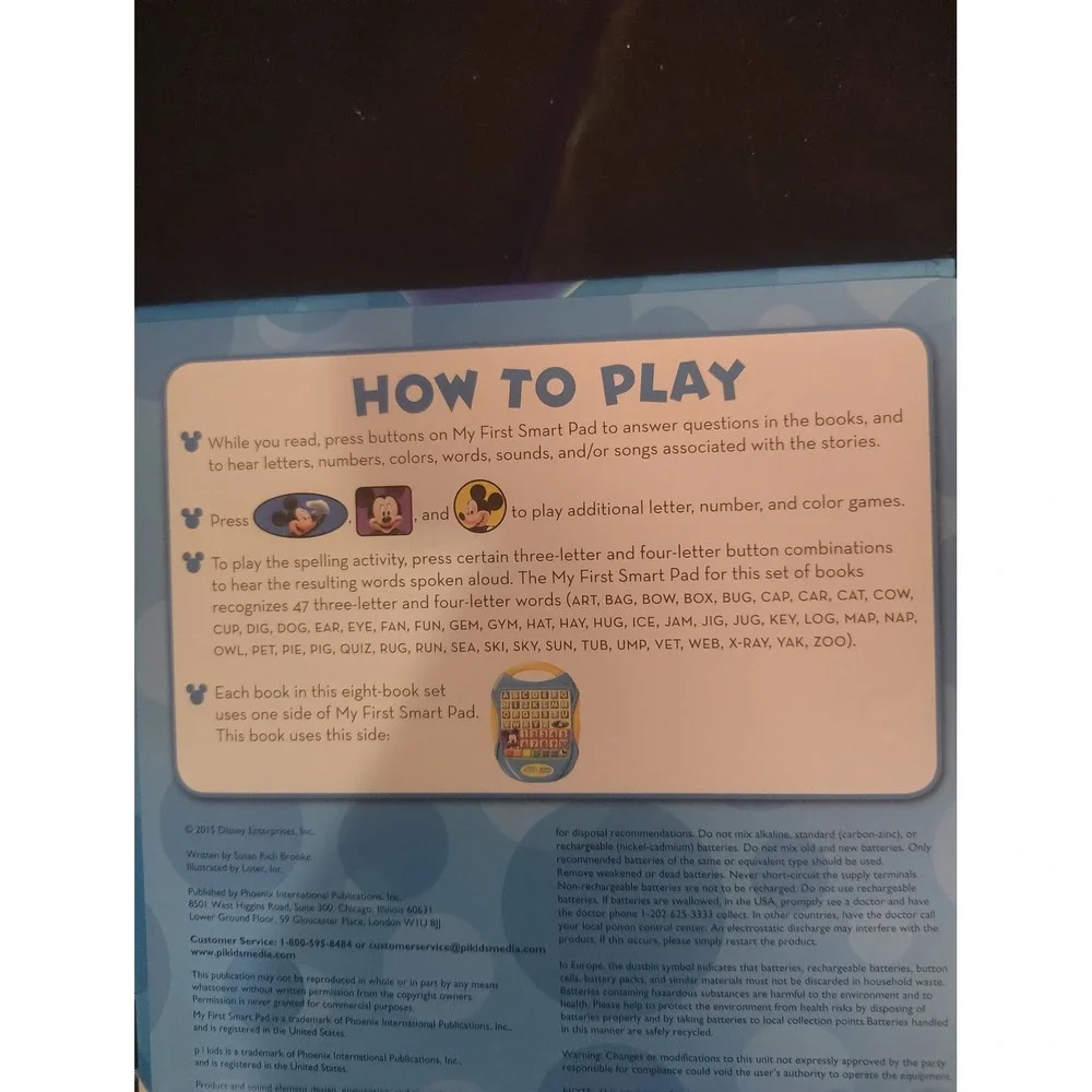 Disney Mickey Mouse Clubhouse My First Smart Pad 3 Book Set Minnie Goofy Donald